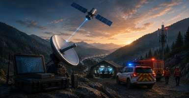 Soluciones de conectividad satelital para redes tácticas y servicios de emergencia